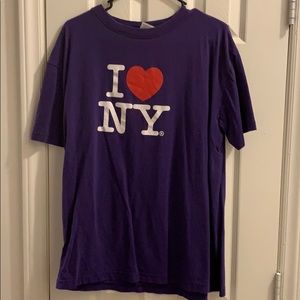 Purple I ❤️NY T-shirt